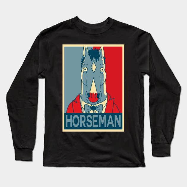 Horseman Obey Long Sleeve T-Shirt by dnacreativedesign